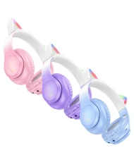 Image 25: Hoco Headphones W42 Cat Ears